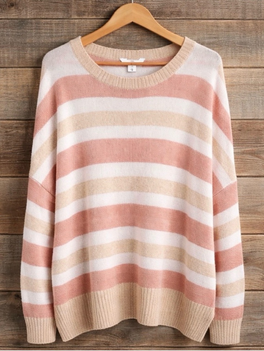 Time and Tru XXXL 22 Polyester Spandex Stripe Sweater